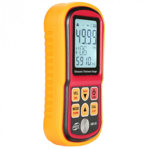 Benetech GM130 Compteur d'épaisseur d'épaisseur ultrasonique de la jauge de testeur de mesure: 1,00 ~ 300.0mm SB55881492-08