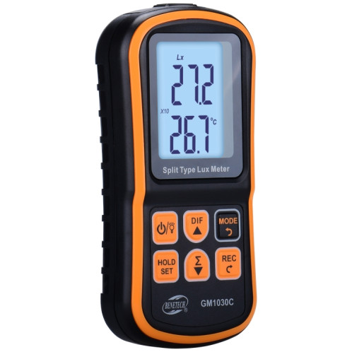 Benetech GM1030C Illuminomètre numérique divisé portable Lux compteur SB55951234-07
