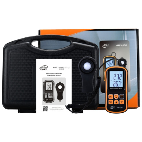 Benetech GM1030C Illuminomètre numérique divisé portable Lux compteur SB55951234-07
