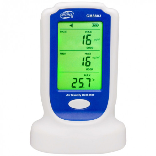 Benetech GM8803 Accueil Détecteur de la qualité de l'air intérieur Haze Smog Testeur PM2.5 PM10 Analyseurs de gaz SB56271791-07