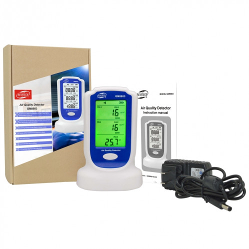 Benetech GM8803 Accueil Détecteur de la qualité de l'air intérieur Haze Smog Testeur PM2.5 PM10 Analyseurs de gaz SB56271791-07