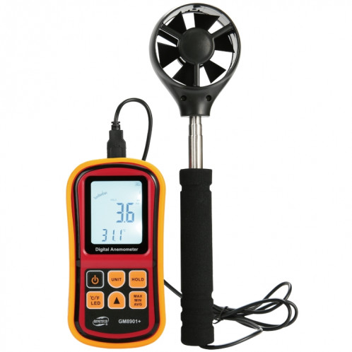 Benetech GM8901 + Haute précision Anémomètre Vélo Température Température Mesure Mesure Digital LCD Display Mètre Outil de mesure SB5631476-08