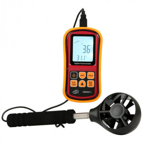 Benetech GM8901 + Haute précision Anémomètre Vélo Température Température Mesure Mesure Digital LCD Display Mètre Outil de mesure SB5631476-08