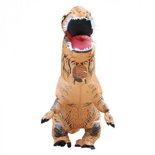 Costume adulte de dinosaure gonflable Halloween costumes de dragon gonflé Costume Carnaval Party pour femmes hommes (Brown) SH641Z19-09