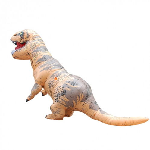 Costume adulte de dinosaure gonflable Halloween costumes de dragon gonflé Costume Carnaval Party pour femmes hommes (Brown) SH641Z19-09