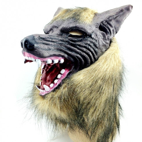 Chapeau de tête de loup d'Halloween en latex Chapeau d'Halloween Festival Masques de mascarade de fantaisie SH56421966-05