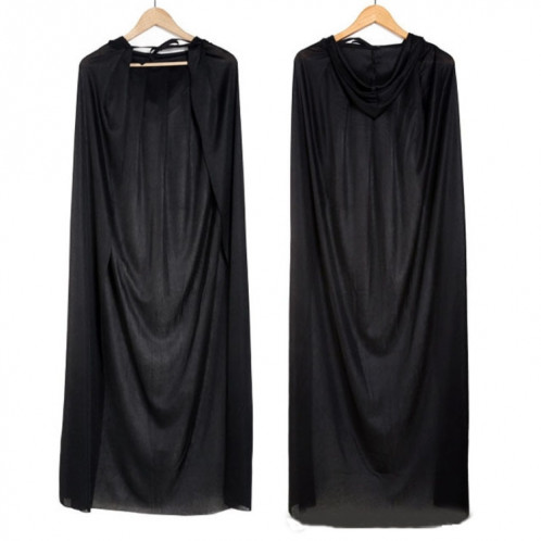 Adulte Cape Halloween Diable Costume Festival Festival Costume Châle Costumes Châle avec Cap pour Femmes Hommes (Noir) SH644B454-06