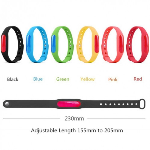 10 PCS anti-moustique Silicone Repellent Bracelet Boucle Bracelet Bugs Away, Convient pour les enfants et les adultes, Longueur: 23cm, livraison aléatoire des couleurs SH666B1925-09