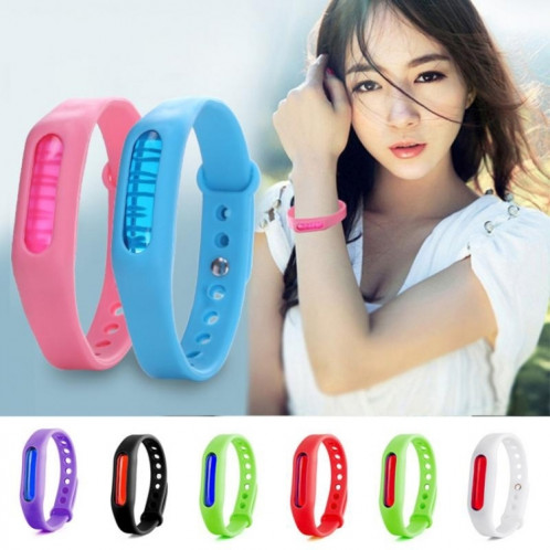 10 PCS anti-moustique Silicone Repellent Bracelet Boucle Bracelet Bugs Away, Convient pour les enfants et les adultes, Longueur: 23cm, livraison aléatoire des couleurs SH666B1925-09