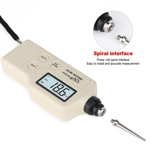 Wintact WT63A Vibration Meter Testeur numérique Vibromètre Analyseur Vitesse d'accélération SW94BR501-08
