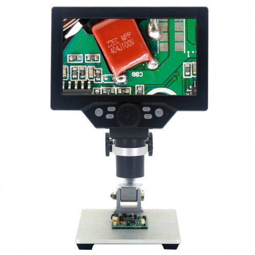 G1200 7 pouces écran LCD 1200X Microscope de support de bureau numérique électronique portable, prise UE SH783B1428-06