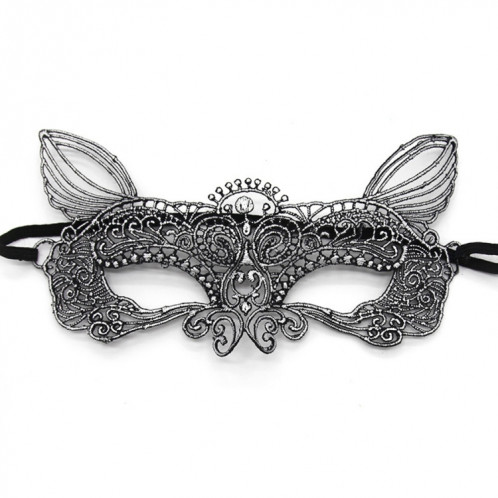 Mascarade halloween fête danse sexy lady dentelle bronzante masque roi chat (argent) SH949S1579-05