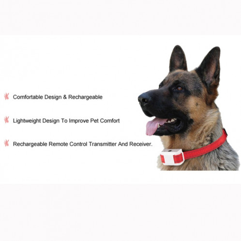 WELLTURN B490 Collier anti-aboiements à pulvérisation automatique pour chien de compagnie étanche rechargeable (noir) SH046B1891-07