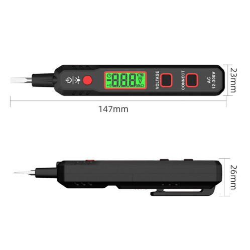 HABOTESA HT89 Type de contact Stylo de test d'alarme sonore et lumineuse à affichage numérique LCD haute sensibilité SH60681917-08