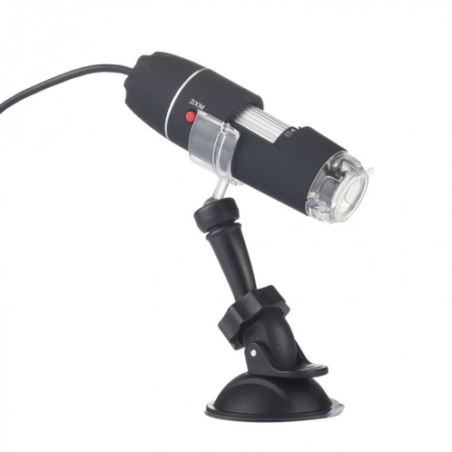 Microscope numérique USB 2 en 1 avec capteur d'image 1600X avec loupe 1600X avec 8 DEL et support professionnel SH60951025-06