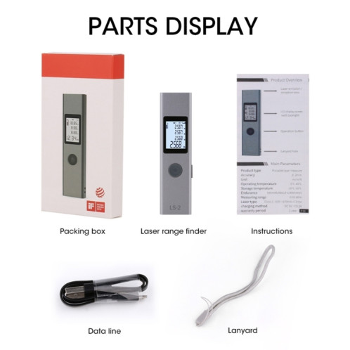 Télémètre laser numérique LCD rechargeable LS-2 25 m SH60971097-010