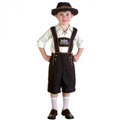 Costume Halloween Costume de bière pour les enfants Costume Oktoberfest à l'Angleterre Style Cosplay, Taille: S, Tour de taille: 68cm, Longueur de robe: 53cm, Pantalon long: 40cm, Hauteur suggérée: 115-125cm SH619975-05