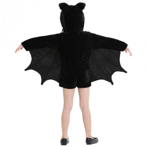 Costume Halloween Enfants et femmes chauve-souris, vêtements de vampire, scène, spectacle, cosplay, vêtements, taille: S, buste: 82cm, vêtements longs: 62cm, hauteur suggérée: 120-135cm SH62301243-08