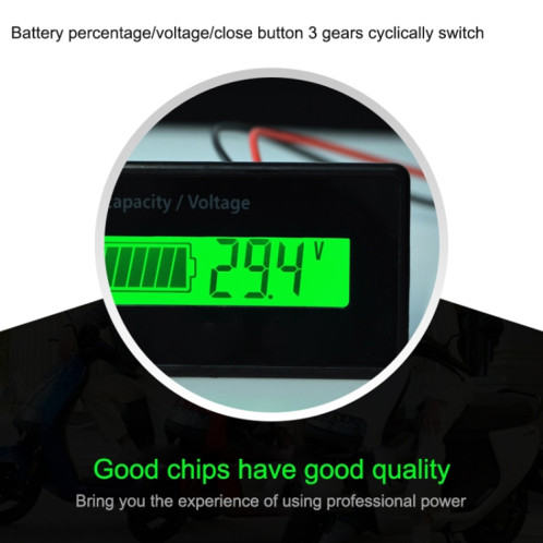 H5 12V-48V-acide-acide-acide Testeur de tension de la batterie pourcentage de voltmètre de voltmeter moniteur d'état de la batterie au lithium (lumière verte) SH99GL1352-06