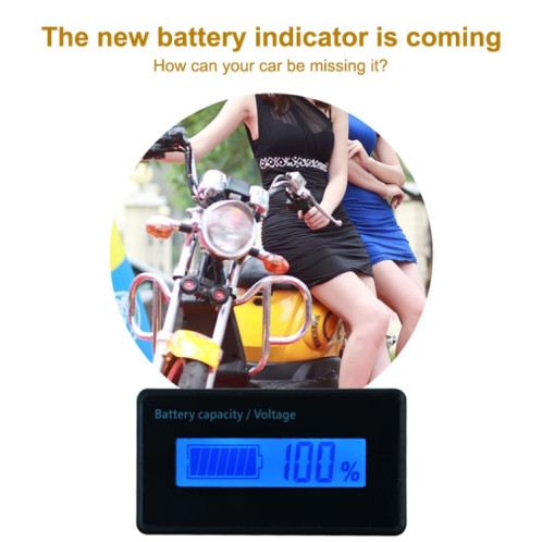H5 12V-48V-acide-acide-acide Testeur de tension de la batterie pourcentage de voltmètre de voltmeter moniteur d'état de la batterie au lithium (lumière verte) SH99GL1352-06