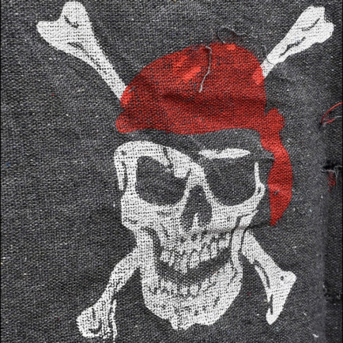 Halloween Décoration Jolly Roger Skull Bannière Pirate Flag Party Supplies, Petit Format: 47 x 51cm SH6358452-06