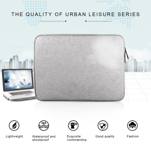 Universal Portable Wearable Oxford Tissu Doux D'affaires Emballage Intérieur Tablet Tablet Bag, Pour 12 pouces et MacBook ci-dessous, Samsung, Lenovo, Sony, DELL Alienware, CHUWI, ASUS, HP (Gris) SU492H1019-013