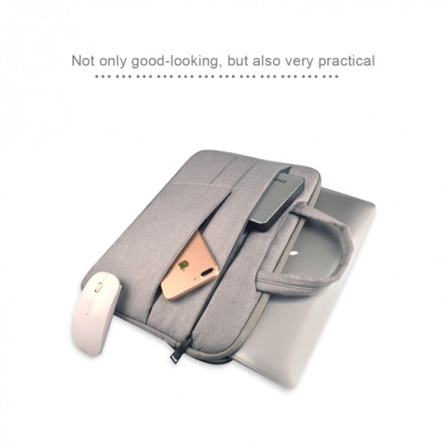 Universel poches multiples portable Oxford chiffon doux portable poignée portable sac tablette pour 12 pouces et ci-dessous Macbook, Samsung, Lenovo, Sony, DELL Alienware, CHUWI, ASUS, HP (noir) SU570B1394-013