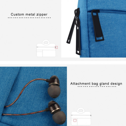 Universel poches multiples portable Oxford chiffon doux portable poignée portable sac tablette pour 12 pouces et ci-dessous Macbook, Samsung, Lenovo, Sony, DELL Alienware, CHUWI, ASUS, HP (noir) SU570B1394-013