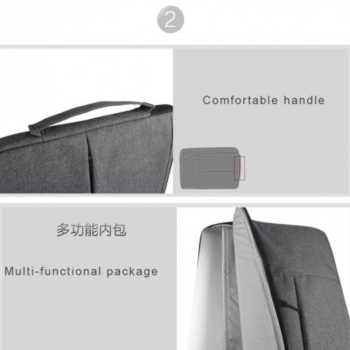 Universel poches multiples portable wearable Oxford tissu doux portable portable simple Tablet Tablet Bag, pour 12 pouces et ci-dessous Macbook, Samsung, Lenovo, Sony, Dell Alienware, CHUWI, ASUS, HP (noir) SU576B1986-014