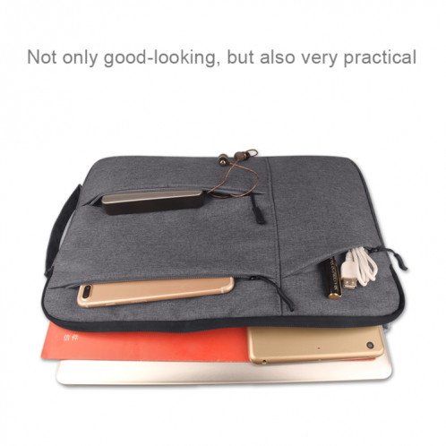 Universel poches multiples portable Oxford chiffon doux portable simple portable Tablet Tablet sac, pour 13,3 pouces et ci-dessous Macbook, Samsung, Lenovo, Sony, DELL Alienware, CHUWI, ASUS, HP (Noir) SU577B839-013