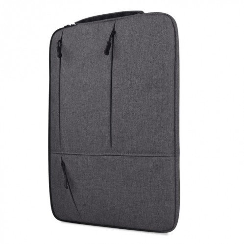 Universel poches multiples portable Oxford chiffon doux portable simple ordinateur portable tablette sac, pour 15,6 pouces et ci-dessous Macbook, Samsung, Lenovo, Sony, DELL Alienware, CHUWI, ASUS, HP (gris) SU579H1631-013