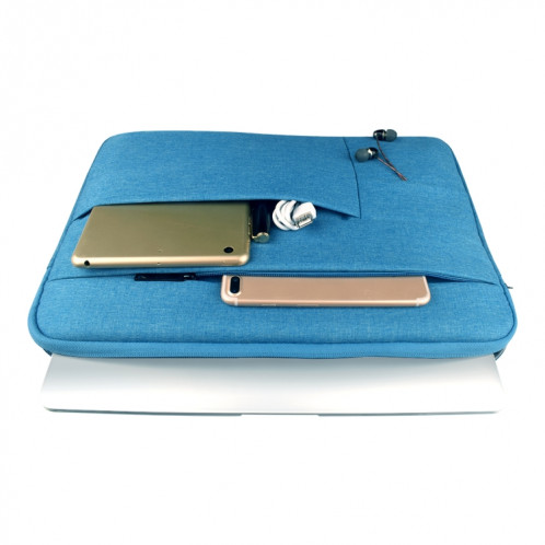 Universel poches multiples portable Oxford chiffon doux portable sac de tablette portable, pour 13,3 pouces et ci-dessous Macbook, Samsung, Lenovo, Sony, DELL Alienware, CHUWI, ASUS, HP (bleu) SU591L6-012