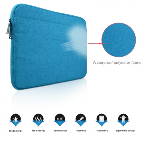 Universel poches multiples portable Oxford chiffon doux portable sac de tablette portable, pour 13,3 pouces et ci-dessous Macbook, Samsung, Lenovo, Sony, DELL Alienware, CHUWI, ASUS, HP (bleu) SU591L6-012