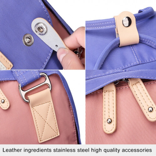 Sac à dos de voyage pour ordinateur portable à la mode pour ordinateur portable avec poignée, taille: 38 * 28 * 15cm (gris + bleu) SH665Y1700-06