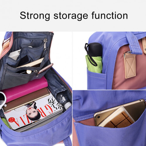 Sac à dos de voyage pour ordinateur portable de mode pour ordinateur portable avec poignée, taille: 38 * 28 * 15cm (jaune + bleu foncé) SH665L354-06