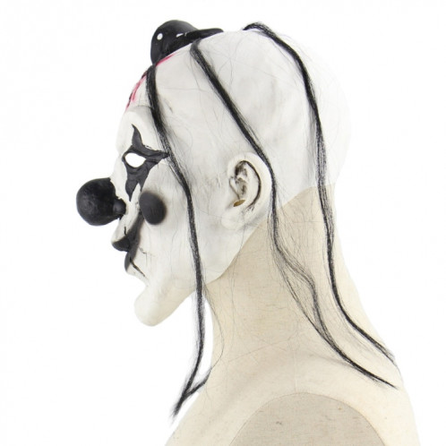 Fête d'Halloween Fête Latex Diable Clown Effrayé Masque Couvre-chef, Avec Cheveux SH6899676-06