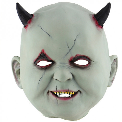 Fête d'Halloween Fête Latex Diable Vampire Masque Effrayé Couvre-chef SH6934720-05