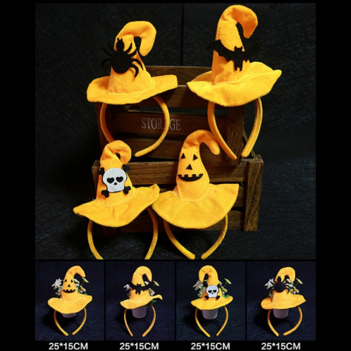 5 PCS Halloween Party Dress Up Headgear Supplies Bandeaux motif de bande dessinée personnalisée, livraison de style aléatoire SH69711575-06
