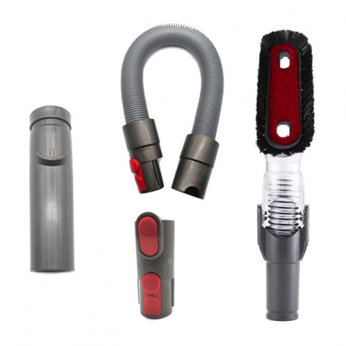 XD998 4 en 1 kits de tête d'aspiration antistatique cintrables pour outils D931 D928 D918 D907 pour aspirateur Dyson V6 / V7 / V8 / V9 / V10 SH7044918-04