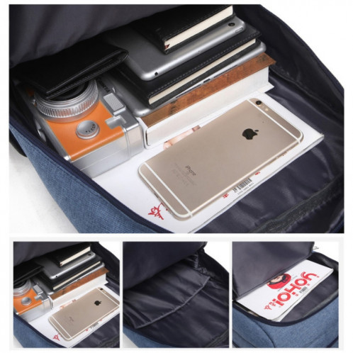 Universel multifonctions Oxford tissu ordinateur portable épaules sac sac à dos Business étudiants sac, taille: 42x30x11cm, pour 15,6 pouces et ci-dessous Macbook, Samsung, Lenovo, Sony, DELL Alienware, CHUWI, ASUS, SU114L1103-011