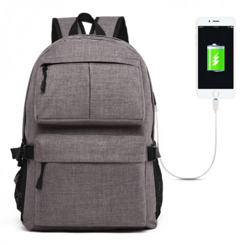 Sac à dos pour ordinateur portable universel multifonctions en tissu Oxford avec sac à dos avec port de chargement USB externe, taille: 46x32x12cm, pour Macbook de 15,6 pouces et moins, Samsung, Lenovo, Sony, Alienware SH117H713-010