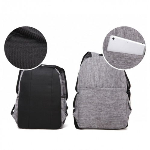 Ordinateur portable universel multifonctionnel en toile pour ordinateur portable Sac à dos pour étudiants, taille petit: 37x26x12cm, pour Macbook 13,3 pouces et moins, Samsung, Lenovo, Sony, Alienware DELL, CHUWI, SH19TT409-010