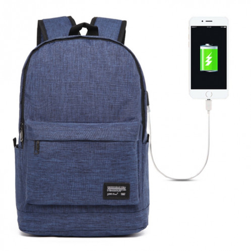Sac à dos pour ordinateur portable universel multifonctions en tissu Oxford avec sac à dos avec port de chargement USB externe, taille: 45x31x16cm, pour Macbook de 15,6 pouces et moins, Samsung, Lenovo, Sony, Alienware SH125L1949-010