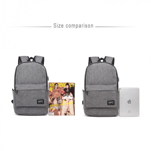 Sac à dos pour ordinateur portable universel multifonctions en tissu Oxford avec sac à dos avec port de chargement USB externe, taille: 45x31x16cm, pour Macbook de 15,6 pouces et moins, Samsung, Lenovo, Sony, Alienware SH125L1949-010