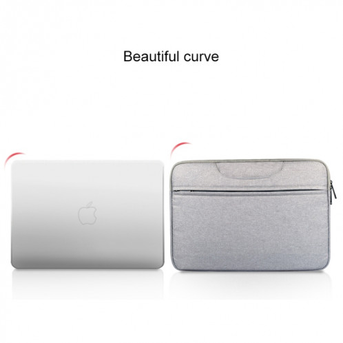 Sac à bandoulière portable respirant à l'épaule résistant à l'usure, pour 14 pouces et ci-dessous Macbook, Samsung, Lenovo, Sony, DELL Alienware, CHUWI, ASUS, HP (Noir) SS132B753-014