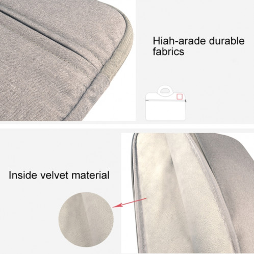Sac à bandoulière portable respirant à l'épaule résistant à l'usure, pour 14 pouces et ci-dessous Macbook, Samsung, Lenovo, Sony, DELL Alienware, CHUWI, ASUS, HP (Noir) SS132B753-014