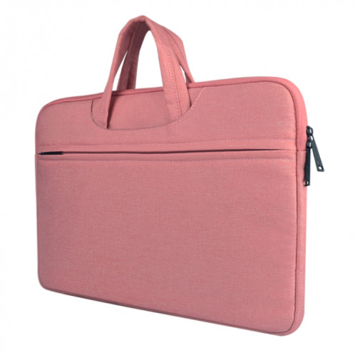 Sac à bandoulière portatif Zipper épaule respirant résistant à l'usure, pour 14 pouces et ci-dessous Macbook, Samsung, Lenovo, Sony, DELL Alienware, CHUWI, ASUS, HP (rose) SS132F1813-014