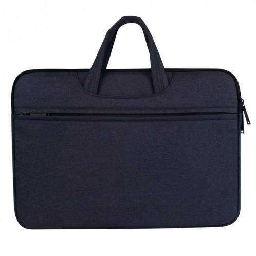 Sac à bandoulière portable à glissière résistant à l'usure respirant, pour 15,6 pouces et ci-dessous Macbook, Samsung, Lenovo, Sony, DELL Alienware, CHUWI, ASUS, HP (bleu marine) SS33NV1601-014