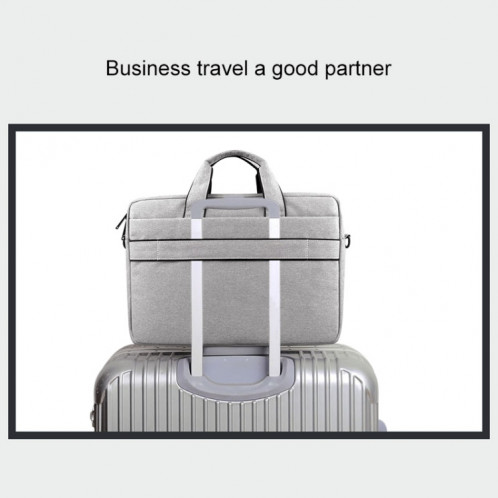 Respirable résistant à l'usure mince et léger mode épaule Zipper portable sac à bandoulière avec bandoulière, pour 13,3 pouces et ci-dessous Macbook, Samsung, Lenovo, Sony, DELL Alienware, CHUWI, ASUS, HP SR150H660-013