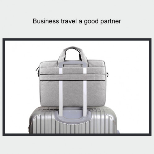 Sac à bandoulière pour ordinateur portable à bandoulière, pour épaule de 14,0 pouces et moins, Samsung, Lenovo, Sony, DELL Alienware, CHUWI, ASUS, HP (gris foncé) SH51DH1918-013